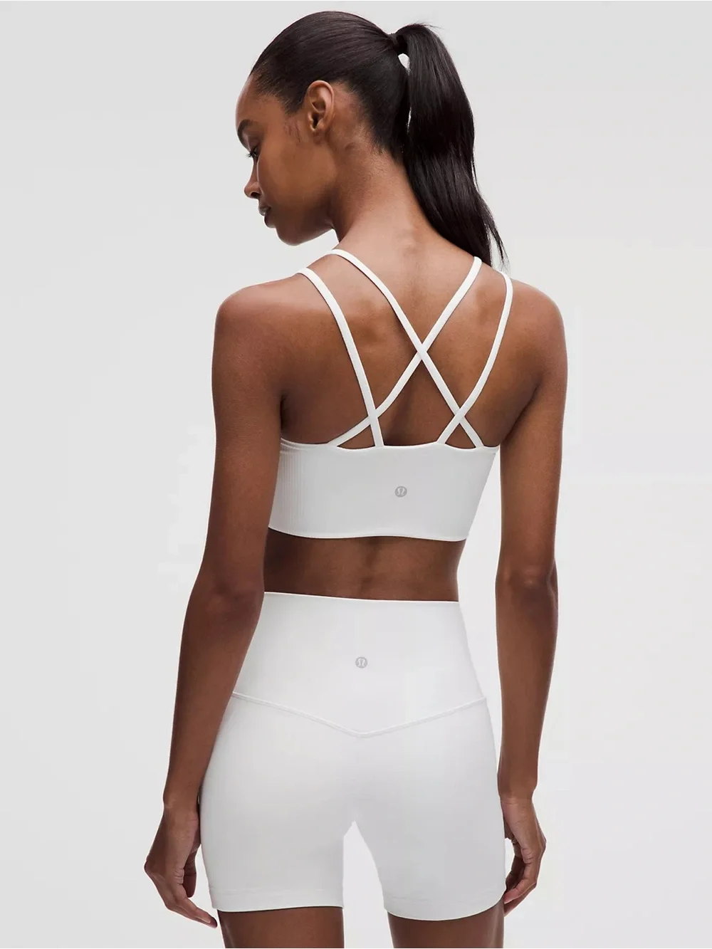 Lululemon Longline Like a Cloud Ribbed Sports Bra